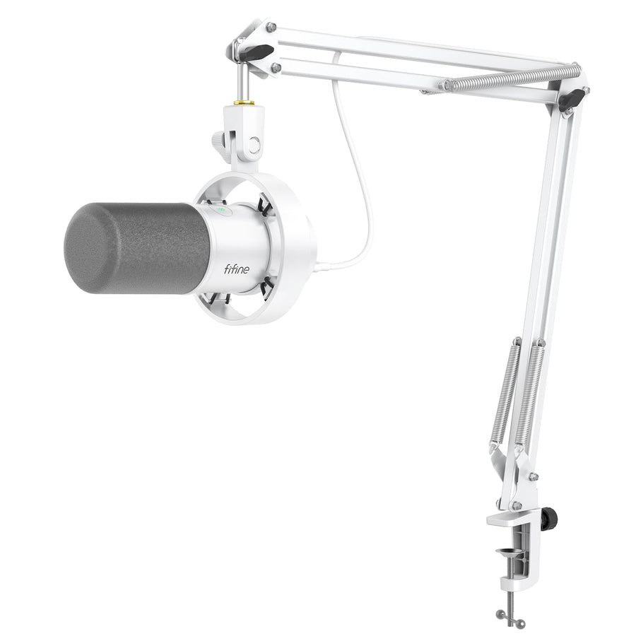 FIFINE K688 USB/XLR Dynamic Microphone Kit with Boom Arm
