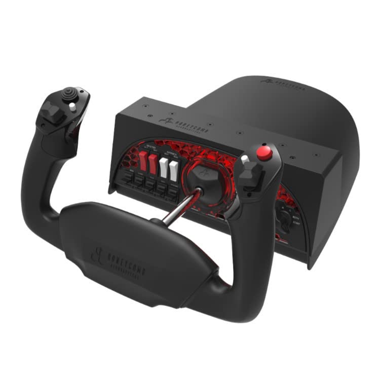Honeycomb Aeronautical Alpha Flight Controls Yoke Bundle for PC