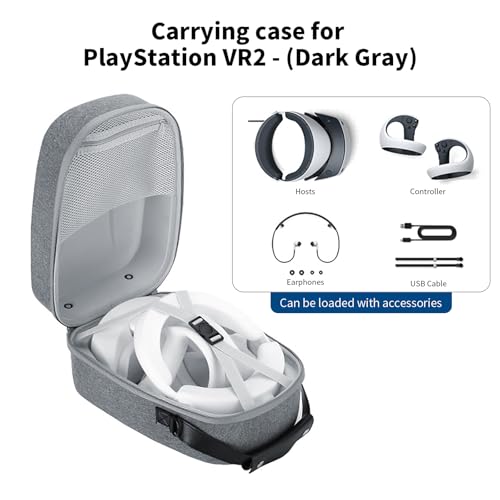AceGamer Carrying Case for PSVR2 – Lightweight Travel Storage for PlayStation VR2 Headset, Controllers & Accessories