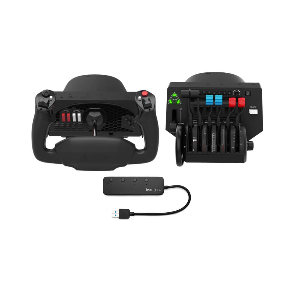 Honeycomb Aeronautical Alpha Flight Controls Yoke Bundle for PC