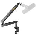 MAONO Microphone Boom Arm, Heavy Duty Low Profile Mic Arm with Cable Management Channels, Desk Mount Clamp, Fully Adjustable Mic Stand for Podcast Studio Streaming