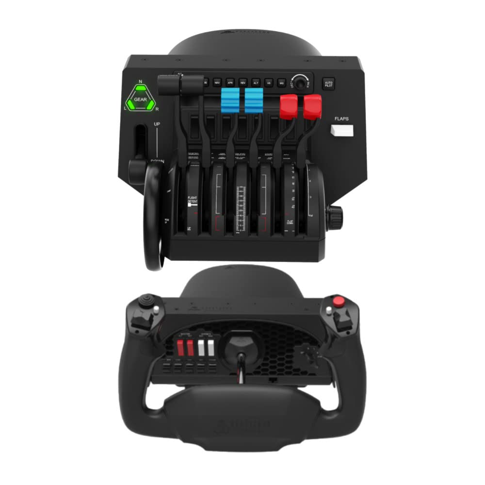 Honeycomb Aeronautical Alpha Flight Controls Yoke Bundle for PC