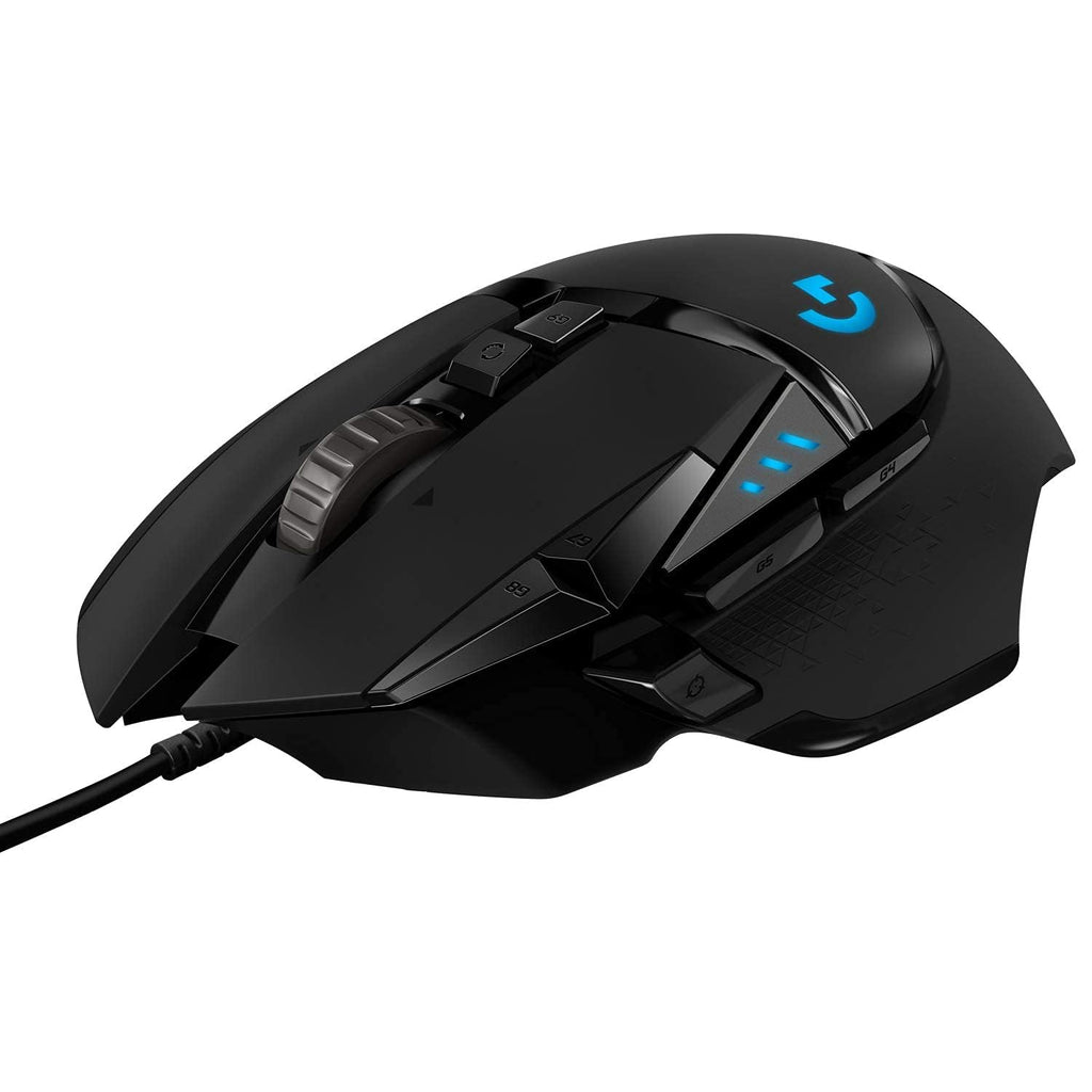 Logitech G502 Hero High Performance Wired Gaming Mouse, Hero 25K Sensor, 25,600 DPI, RGB, Adjustable Weights, 11 Buttons, On-Board Memory, PC/Mac, Pack of 4