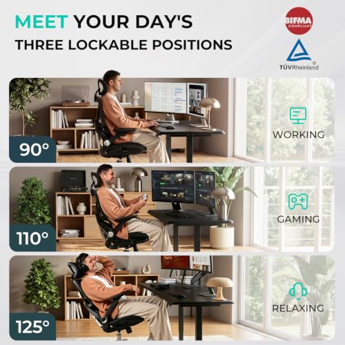 CAPOT Ergonomic Mesh Gaming Chair with Lumbar Support