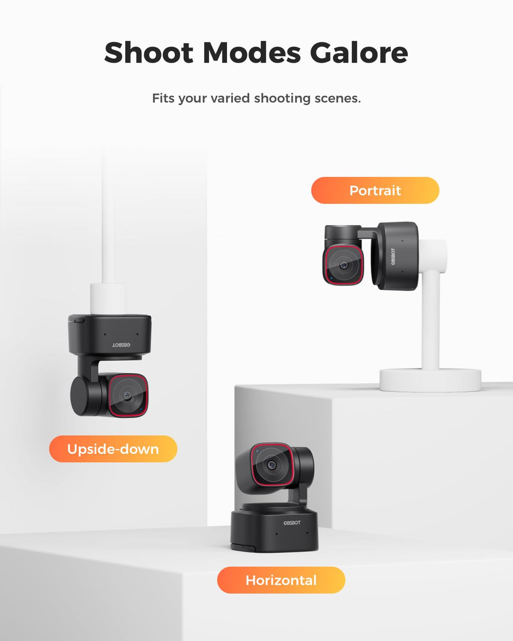 OBSBOT Tiny 2 Lite 4K AI-Tracking PTZ Webcam for PC