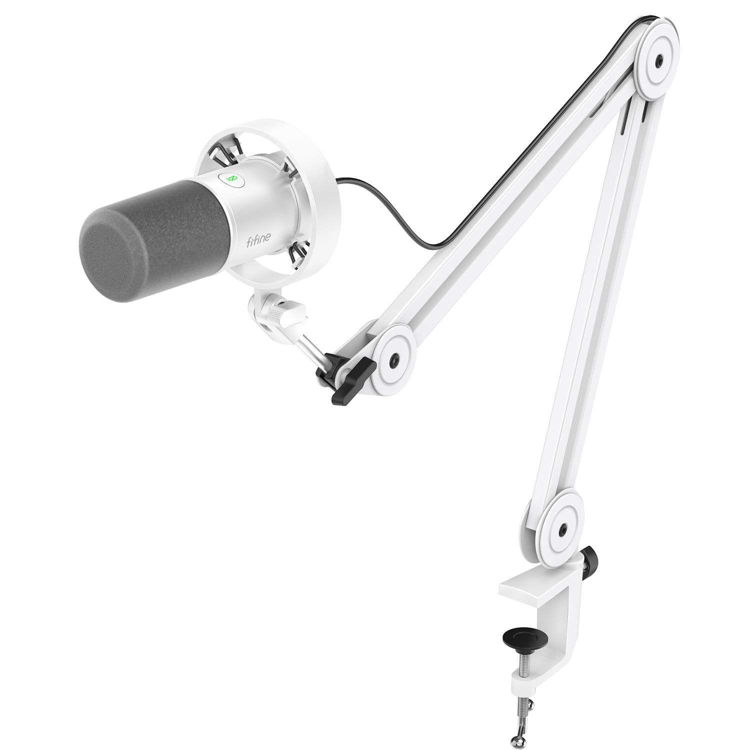 FIFINE K688 USB/XLR Dynamic Microphone Kit with Boom Arm