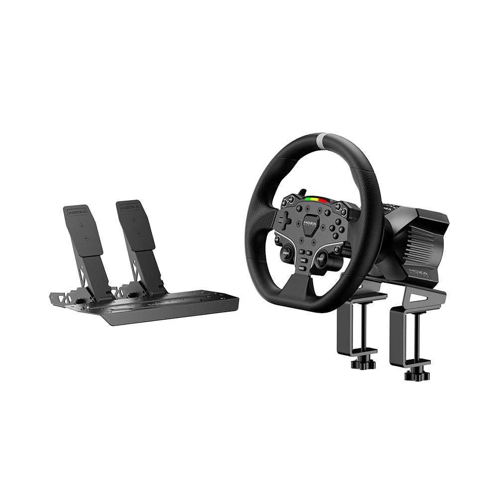 MOZA R3 Direct Drive Racing Wheel & Pedals Bundle for PC
