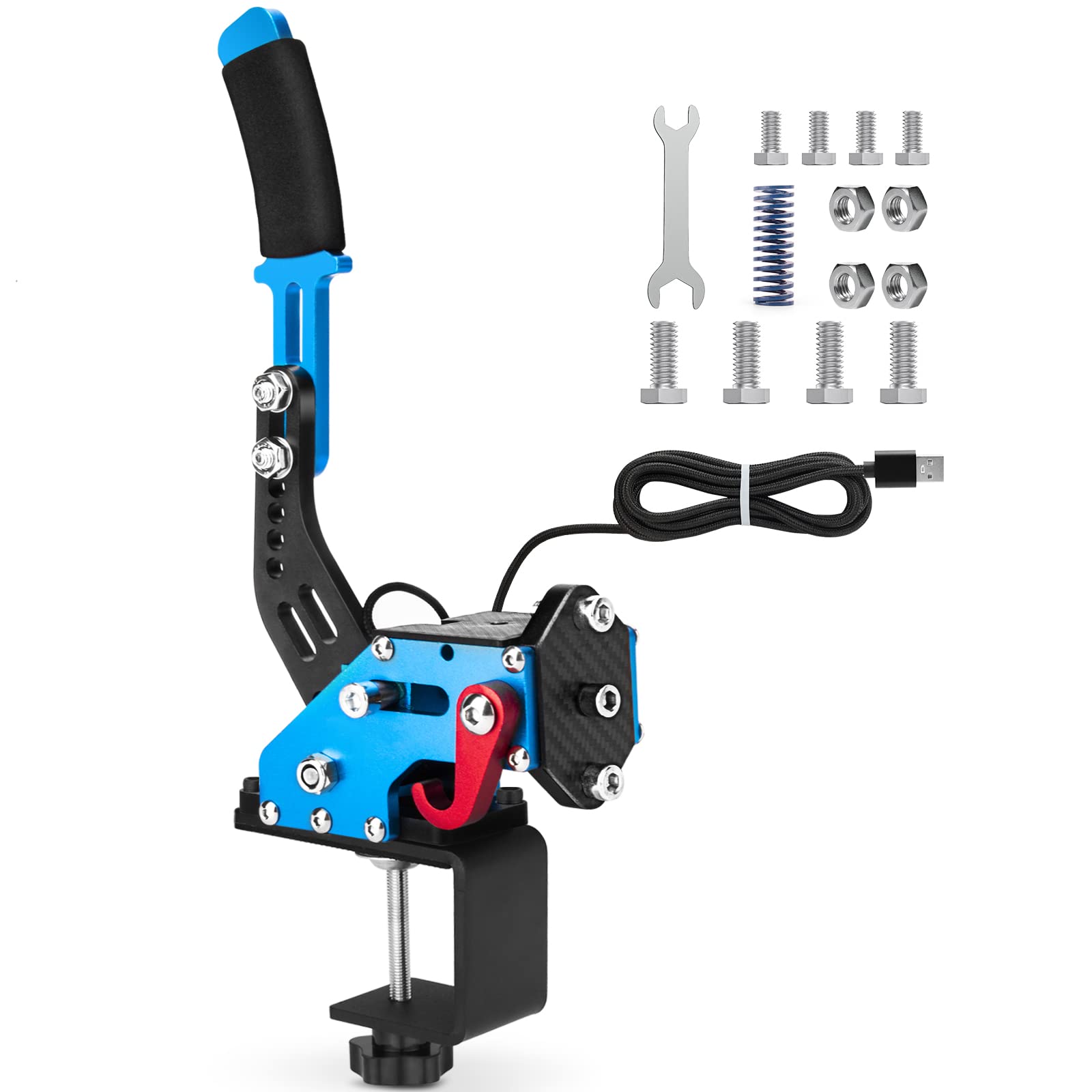 aikeec USB Sim Racing Handbrake with Desk Clamp for PC