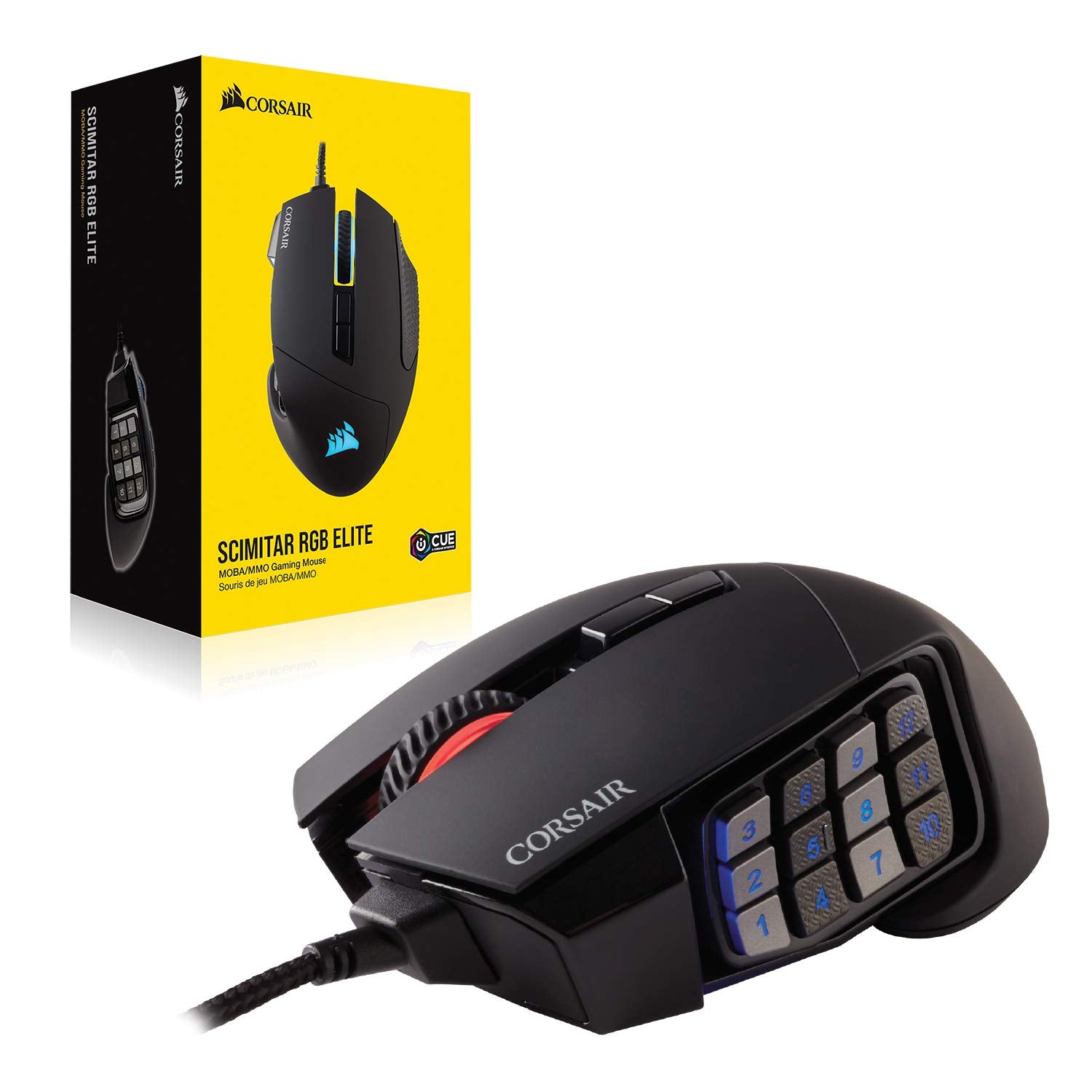 Corsair Scimitar RGB Elite Wired MOBA/MMO Gaming Mouse