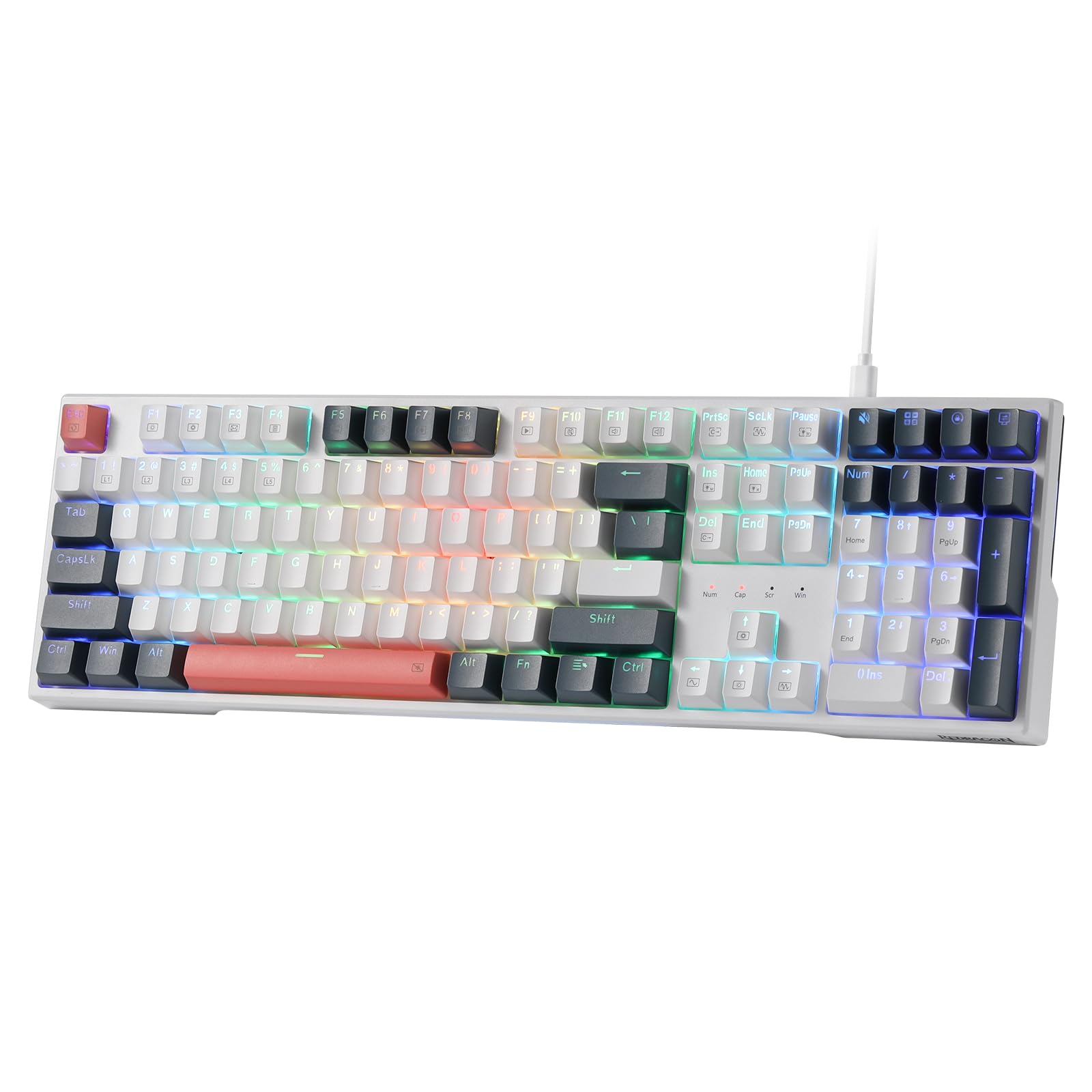 Redragon K668 108-Key Wired RGB Mechanical Gaming Keyboard