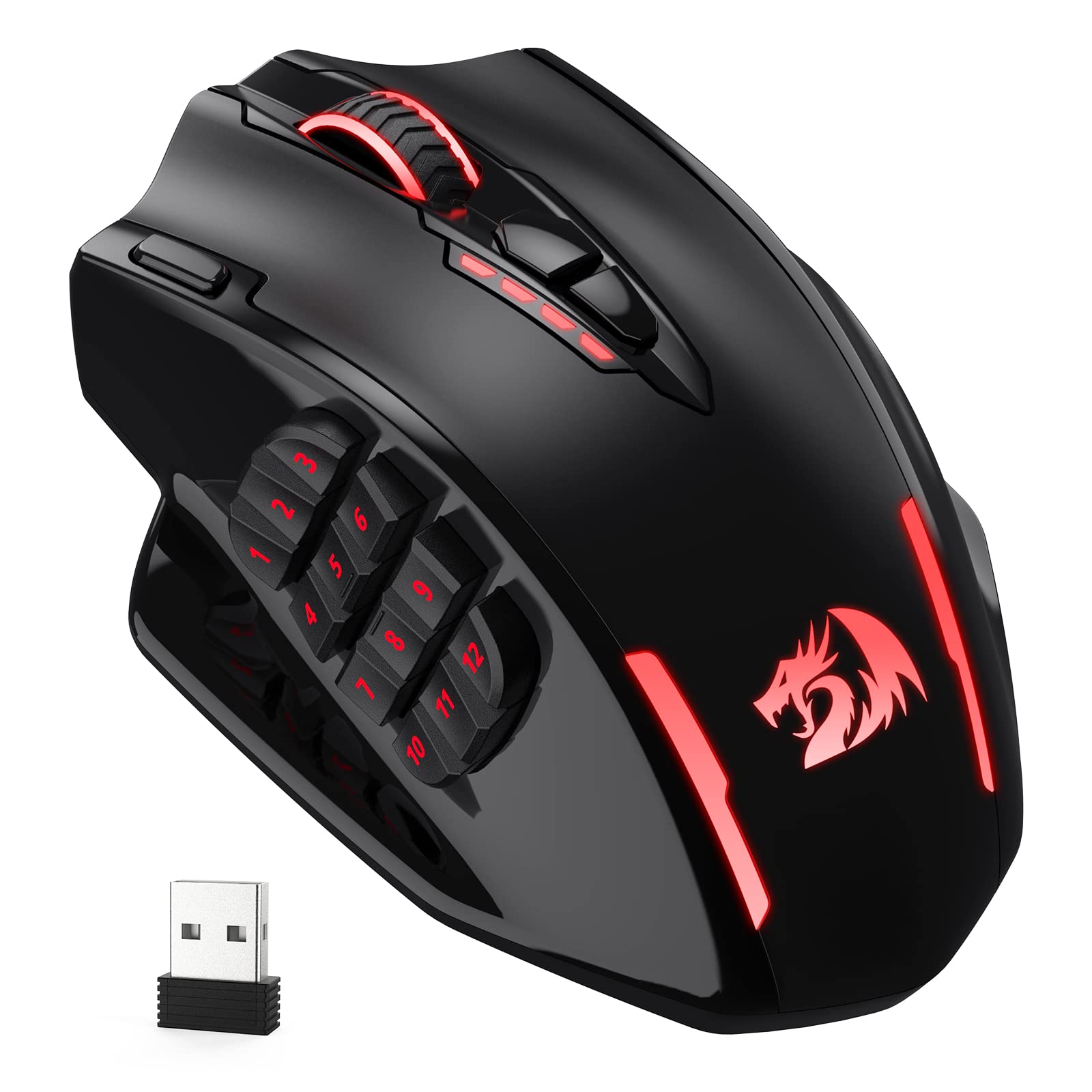 Redragon MMO Gaming Mouse w/Side Buttons