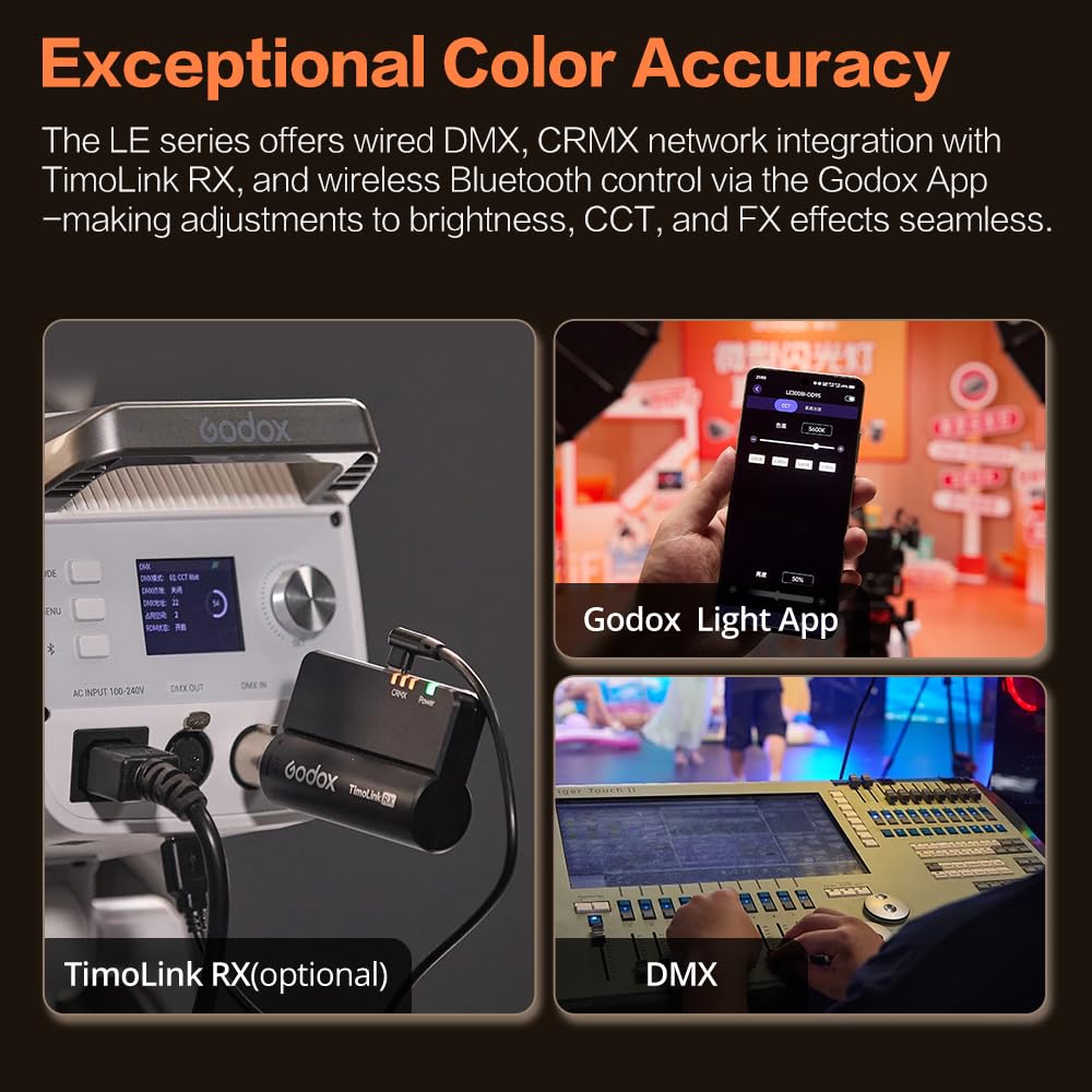 Godox LE200Bi Bi-Color LED Video Light for Streaming