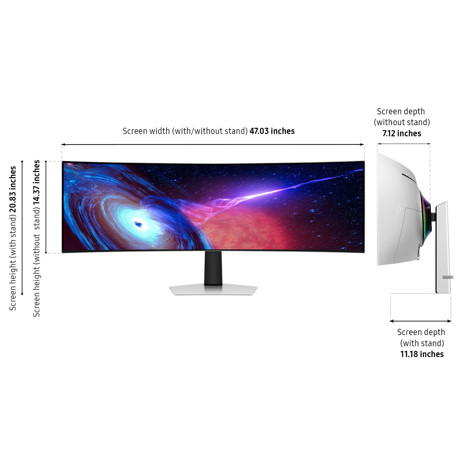 Samsung 49-Inch Odyssey G93SC QD-OLED Gaming Monitor