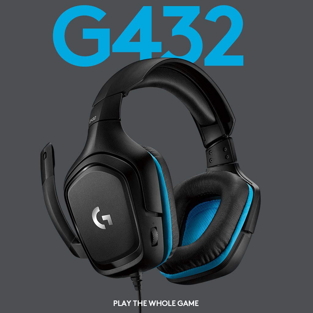 Logitech G432 Wired Gaming Headset,