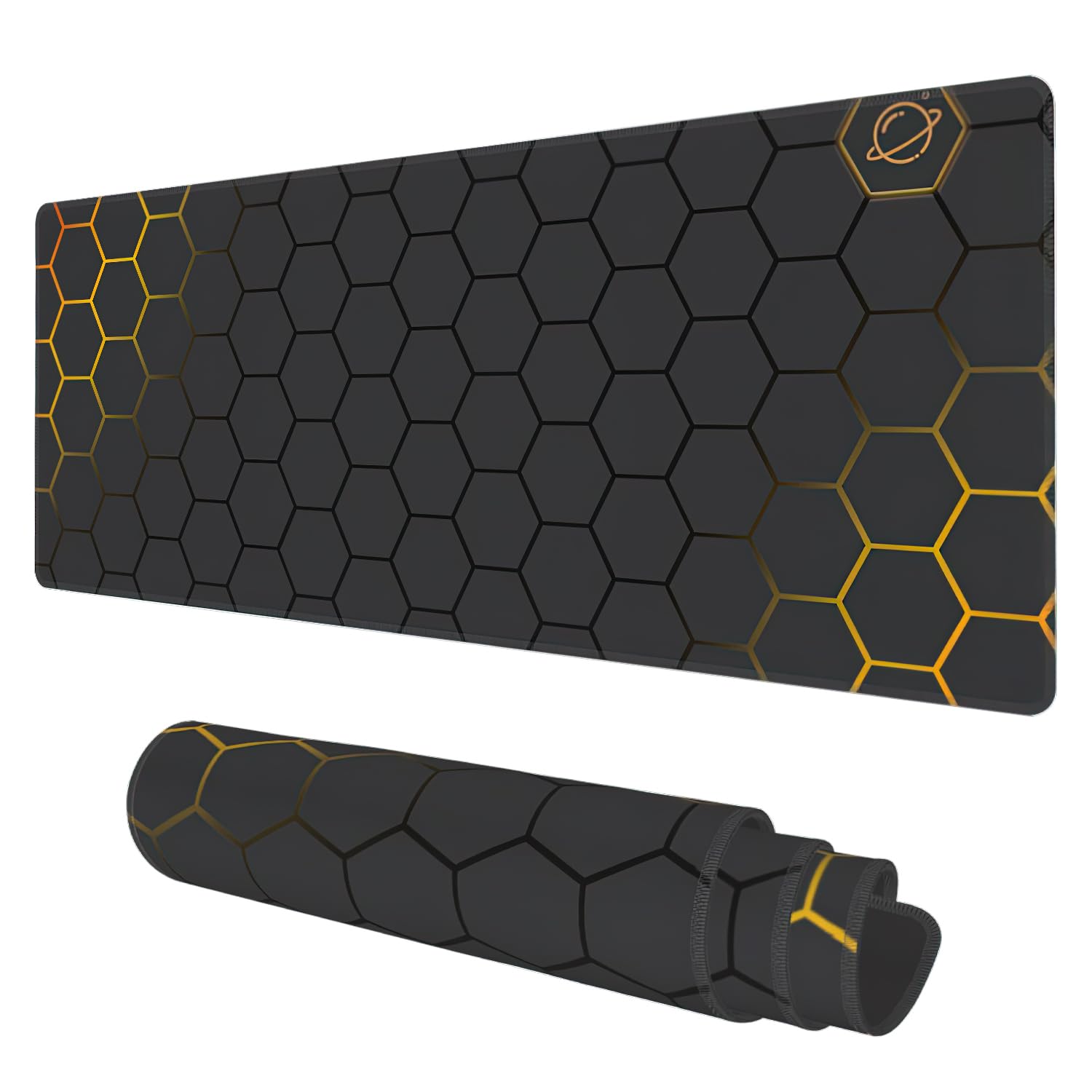 Extended Gaming Mouse Pad with Non-Slip Stitched Base
