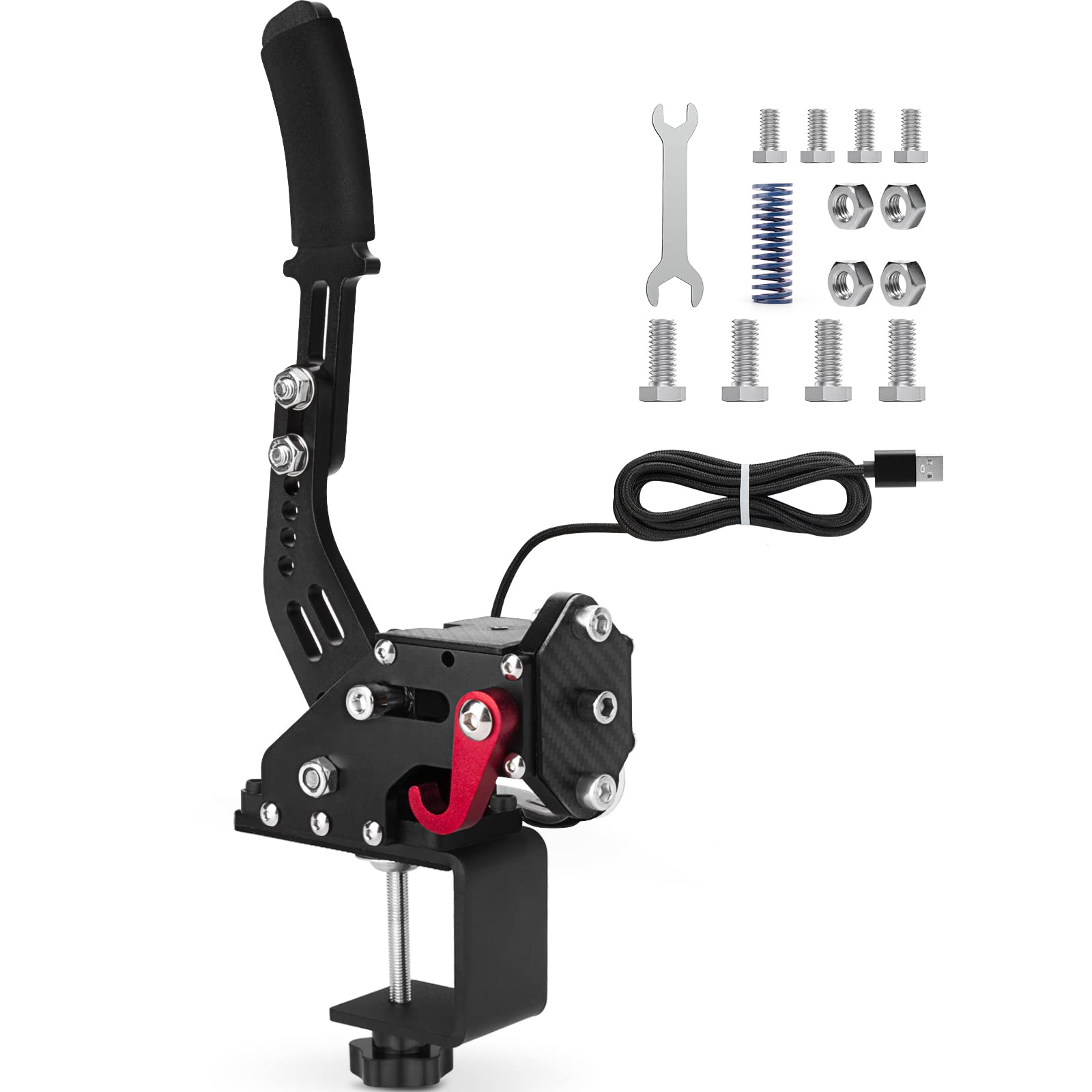 aikeec USB Sim Racing Handbrake with Desk Clamp for PC
