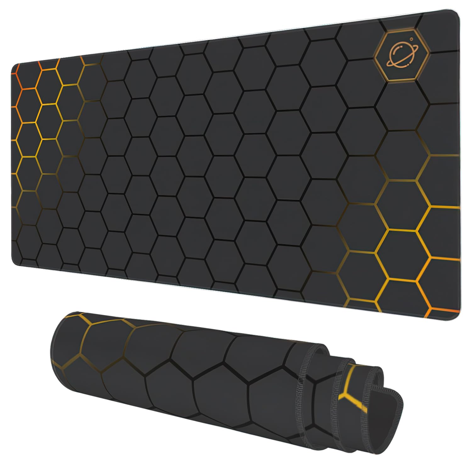 Extended Gaming Mouse Pad with Non-Slip Stitched Base
