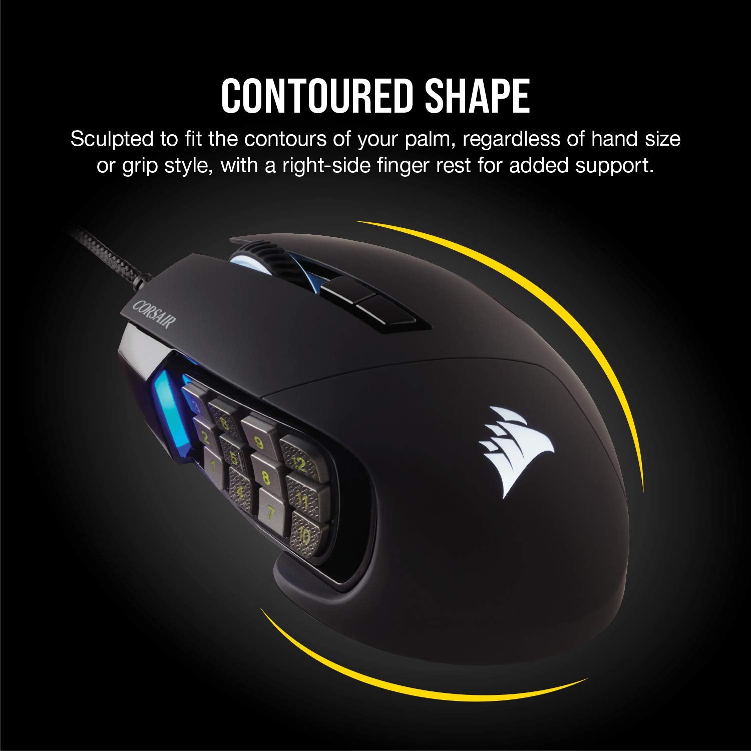 Corsair Scimitar RGB Elite Wired MOBA/MMO Gaming Mouse