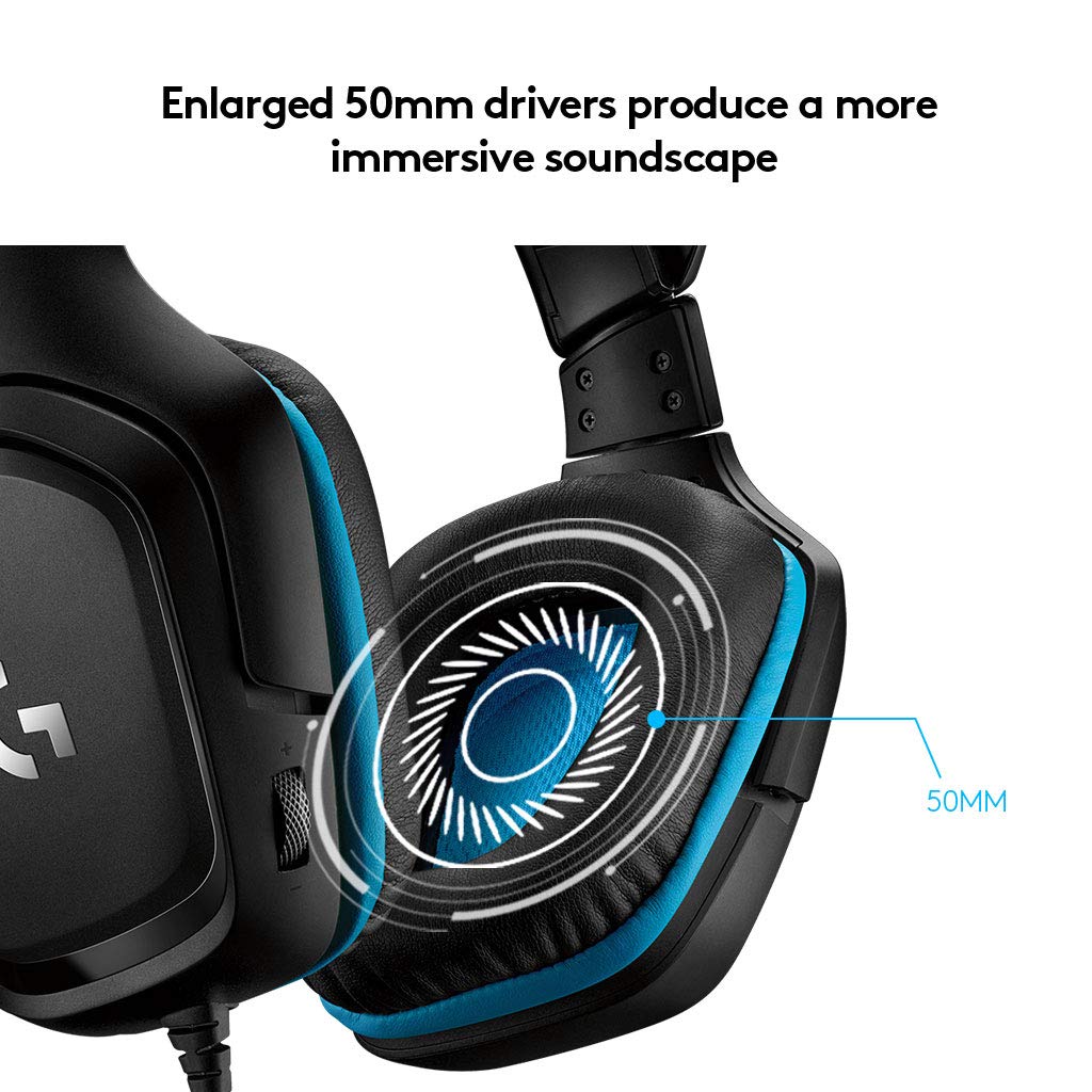 Logitech G432 Wired Gaming Headset,