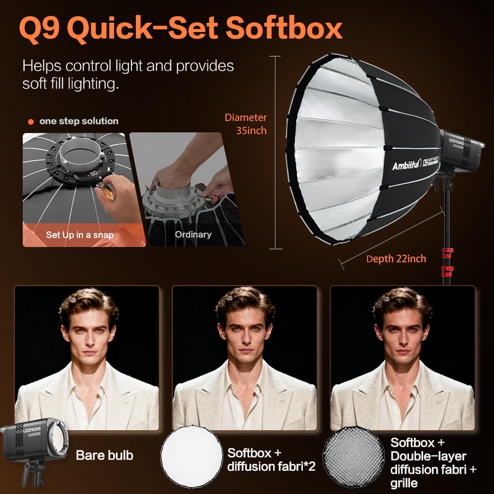Godox LE200Bi Bi-Color LED Video Light for Streaming