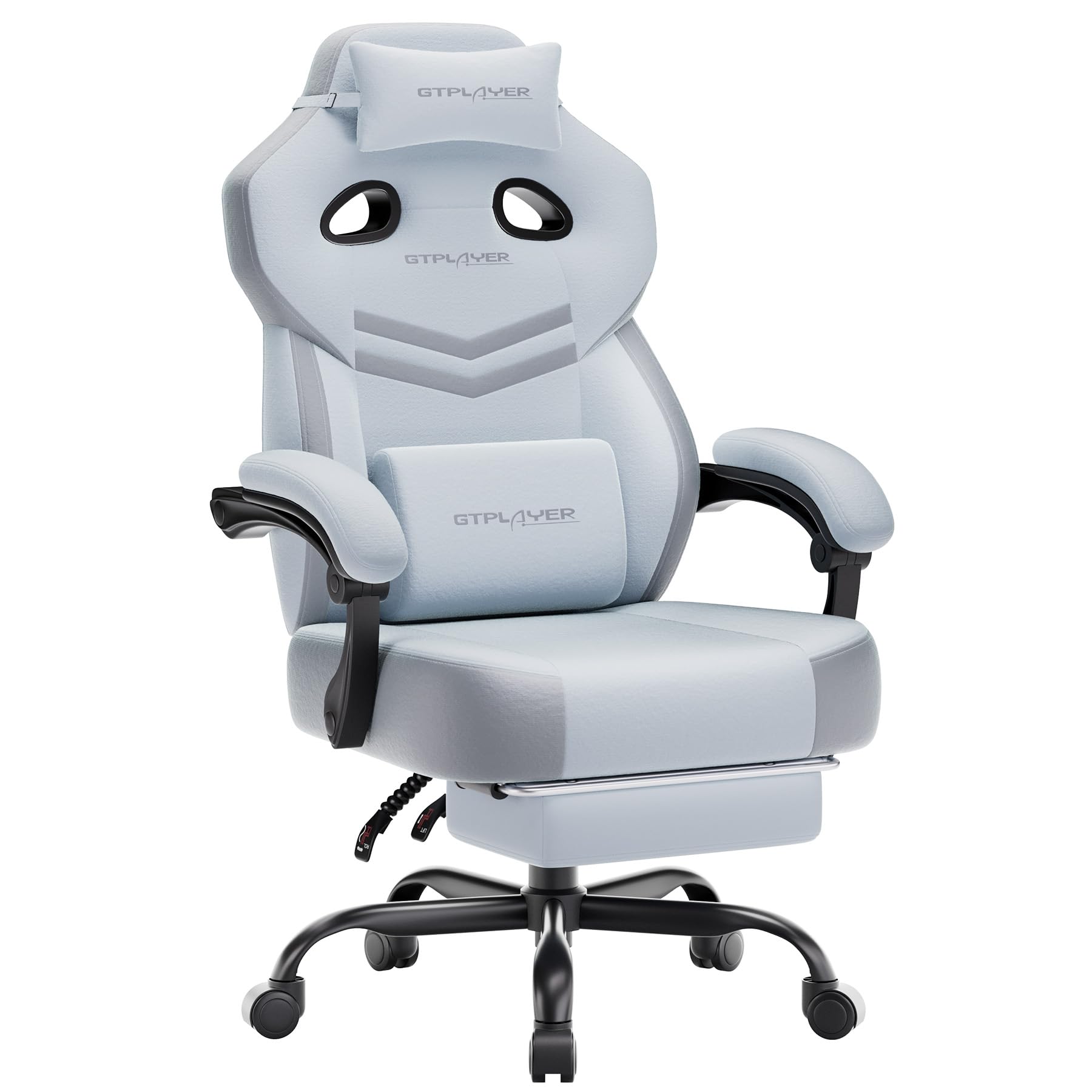 GTPLAYER Big & Tall Gaming Chair with Wide Seat & Footrest
