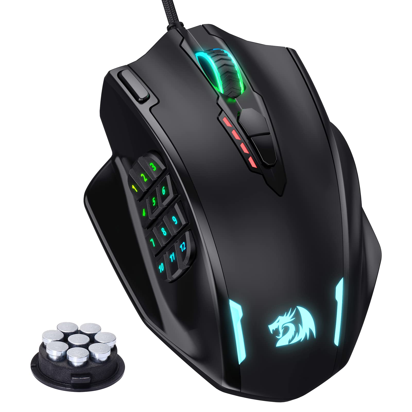 Redragon MMO Gaming Mouse w/Side Buttons