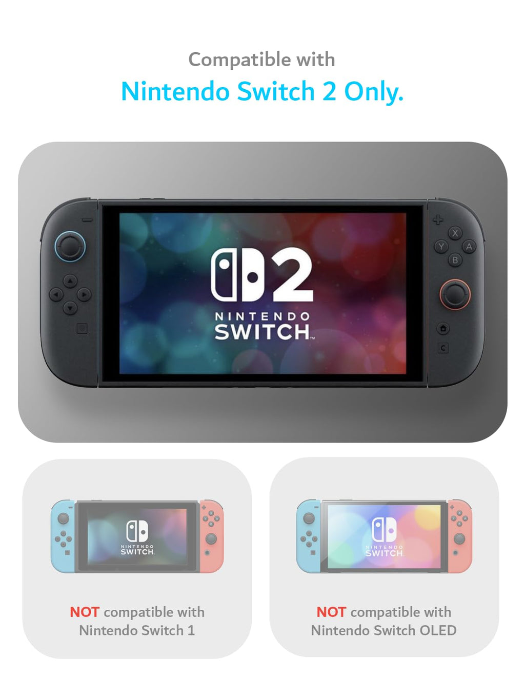 TUDIA Dockable Shockproof Grip Case for Nintendo Switch 2
