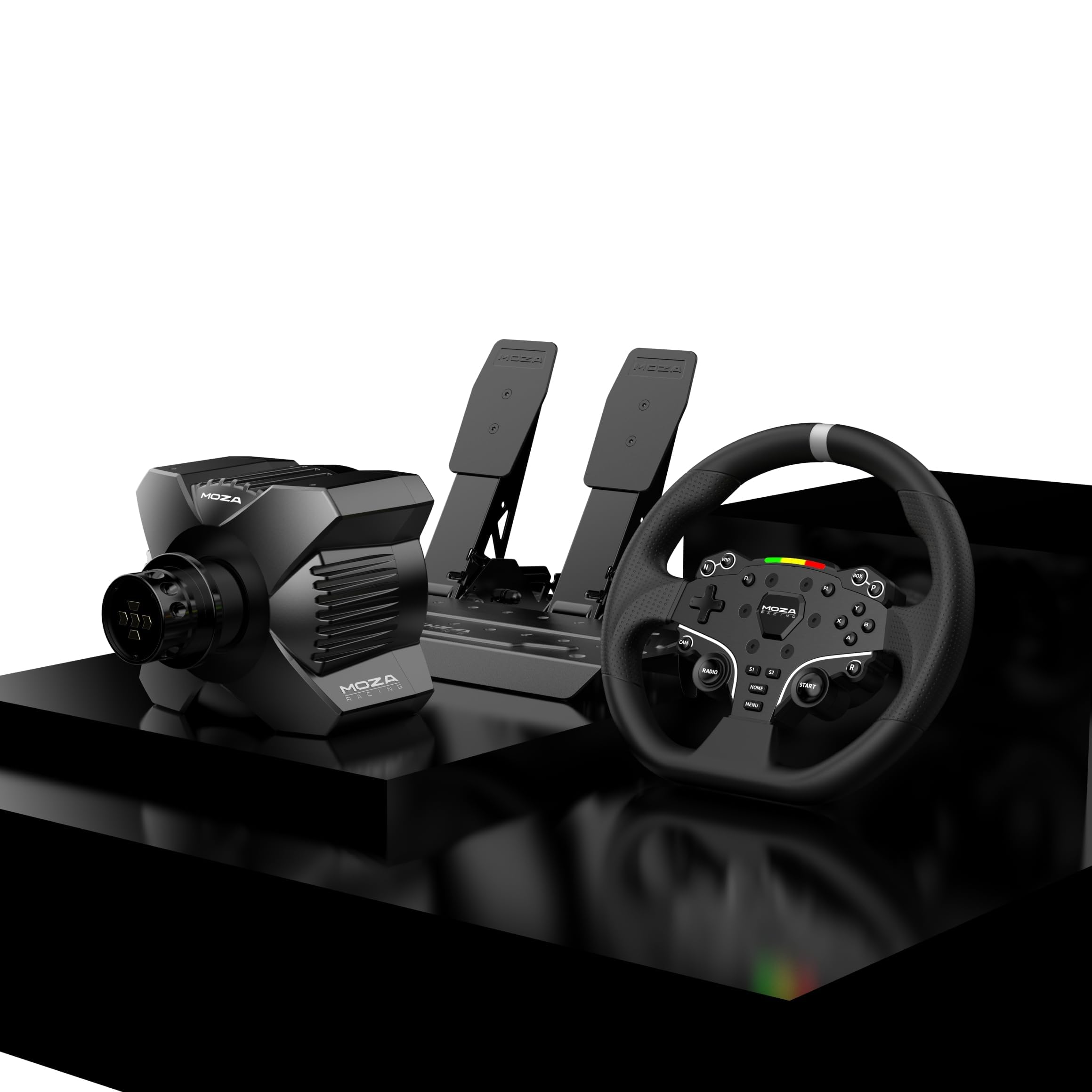 MOZA R3 Direct Drive Racing Wheel & Pedals Bundle for PC