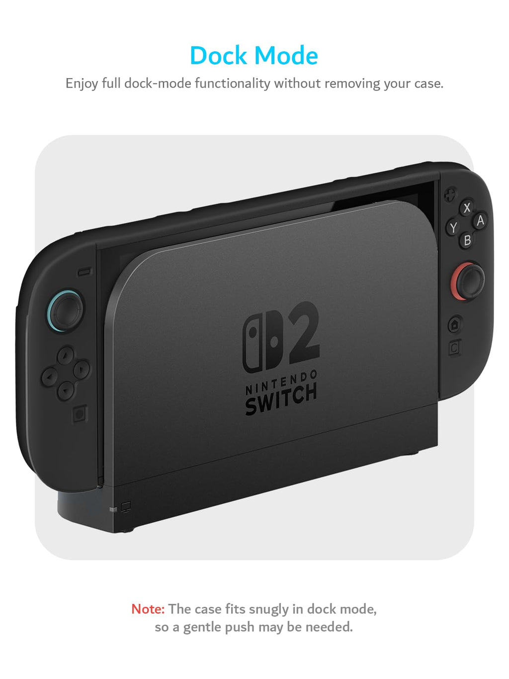 TUDIA Dockable Shockproof Grip Case for Nintendo Switch 2
