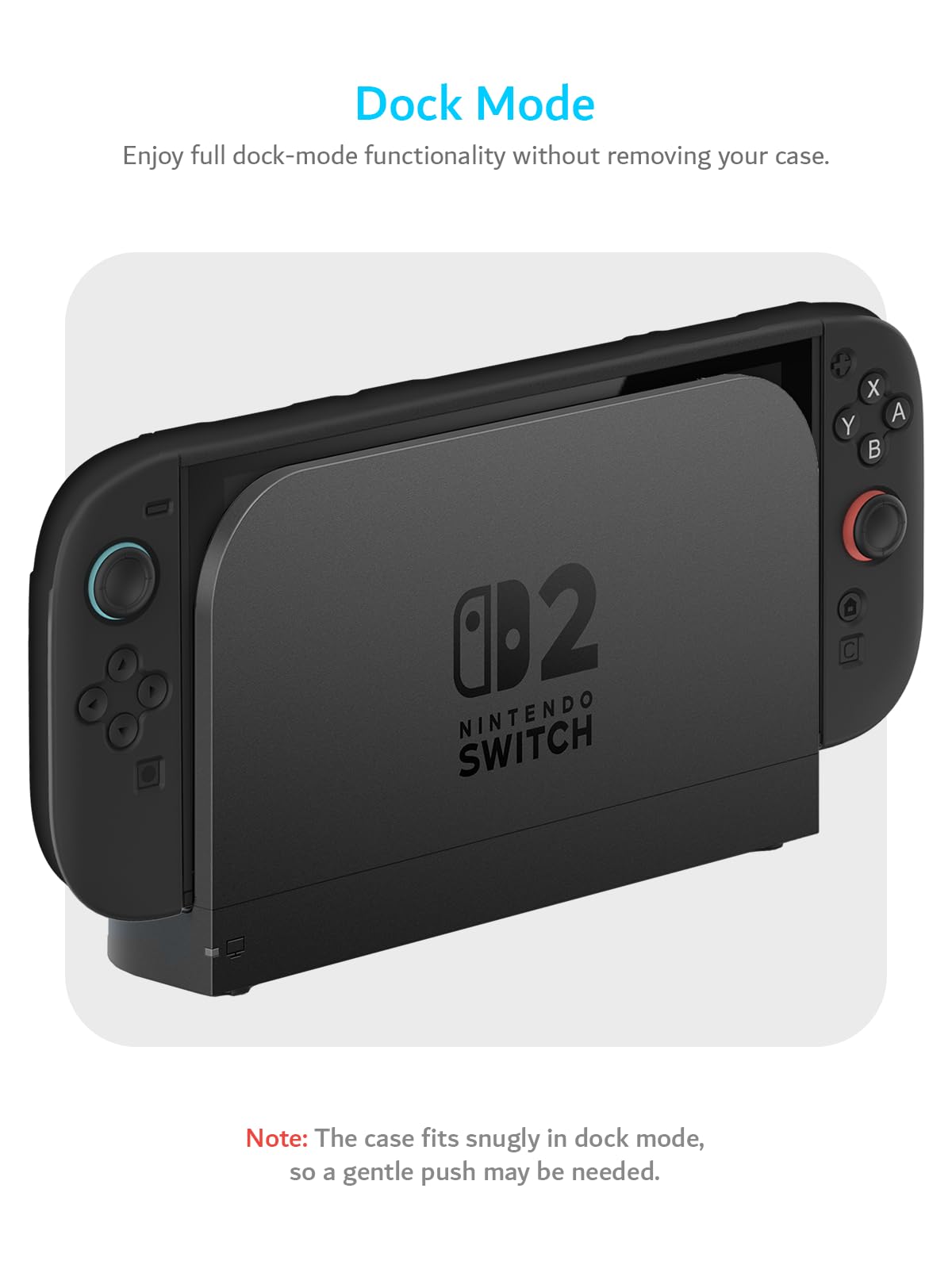 TUDIA Dockable Shockproof Grip Case for Nintendo Switch 2