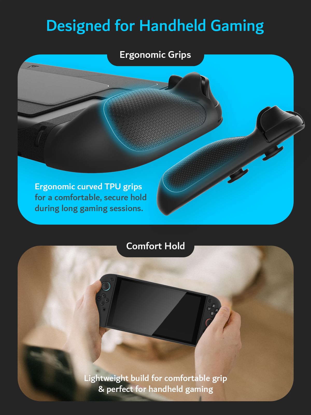 TUDIA Dockable Shockproof Grip Case for Nintendo Switch 2