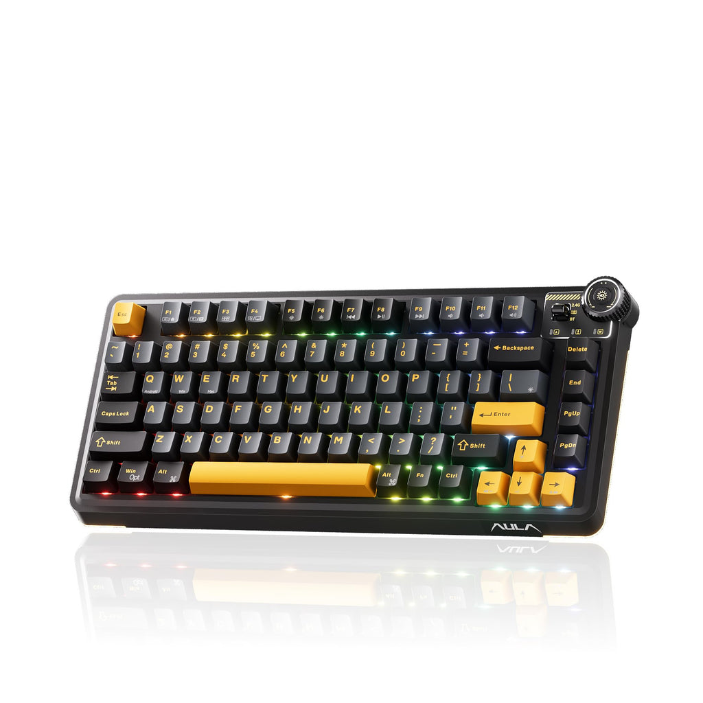 OIXOC AU75 Wireless RGB Gaming 75% Mechanical Hot-Swappable Keyboard