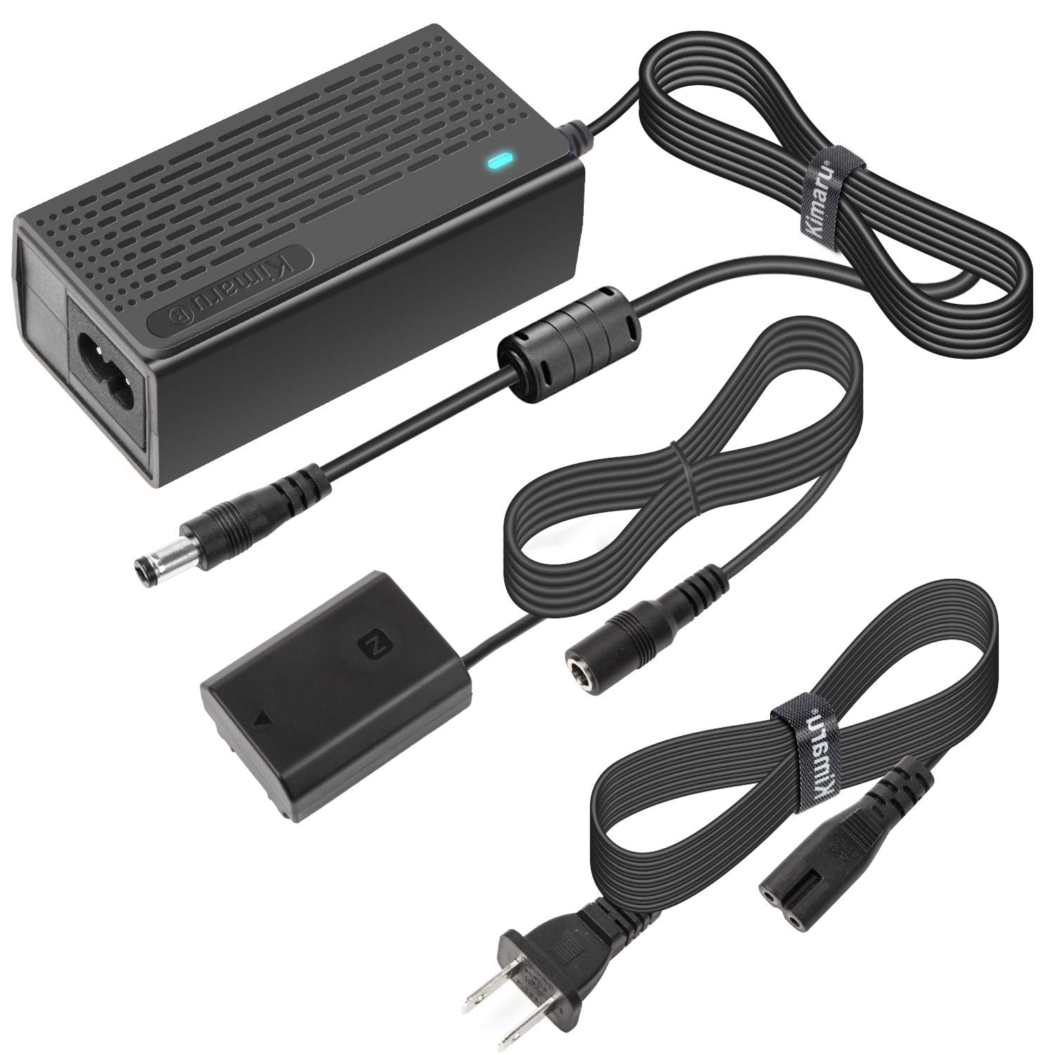Kimaru NP-FZ100 Dummy Battery AC Adapter for Sony Cameras