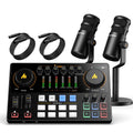 MAONO Podcast Equipment Bundle: Audio Interface mixer with Dual XLR Input for Podcast Streaming - MaonoCaster E2 Gen2