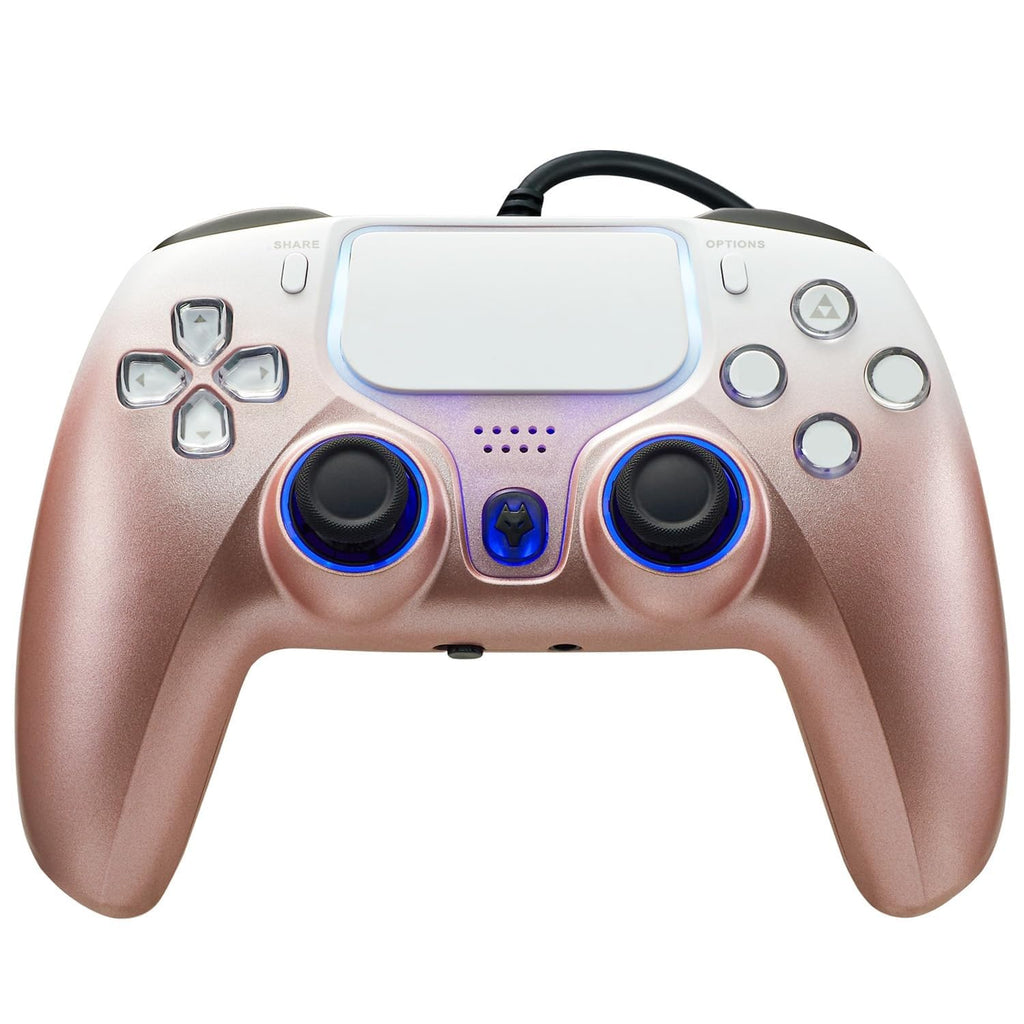 NBCP Wired Game Controller for PS5, PS4 & PC, USB Gamepad Joystick for Windows 7/8/10, Laptop, Steam – Dual Vibration, Turbo Trigger, Hall Effect PS5 Controller，Hall Trigger Controller