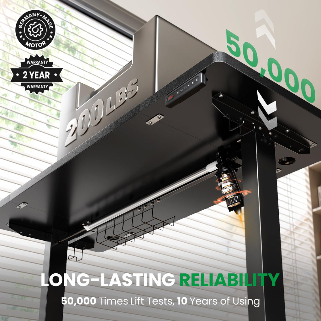 DeskShow 60-Inch Adjustable Electric Standing Desk