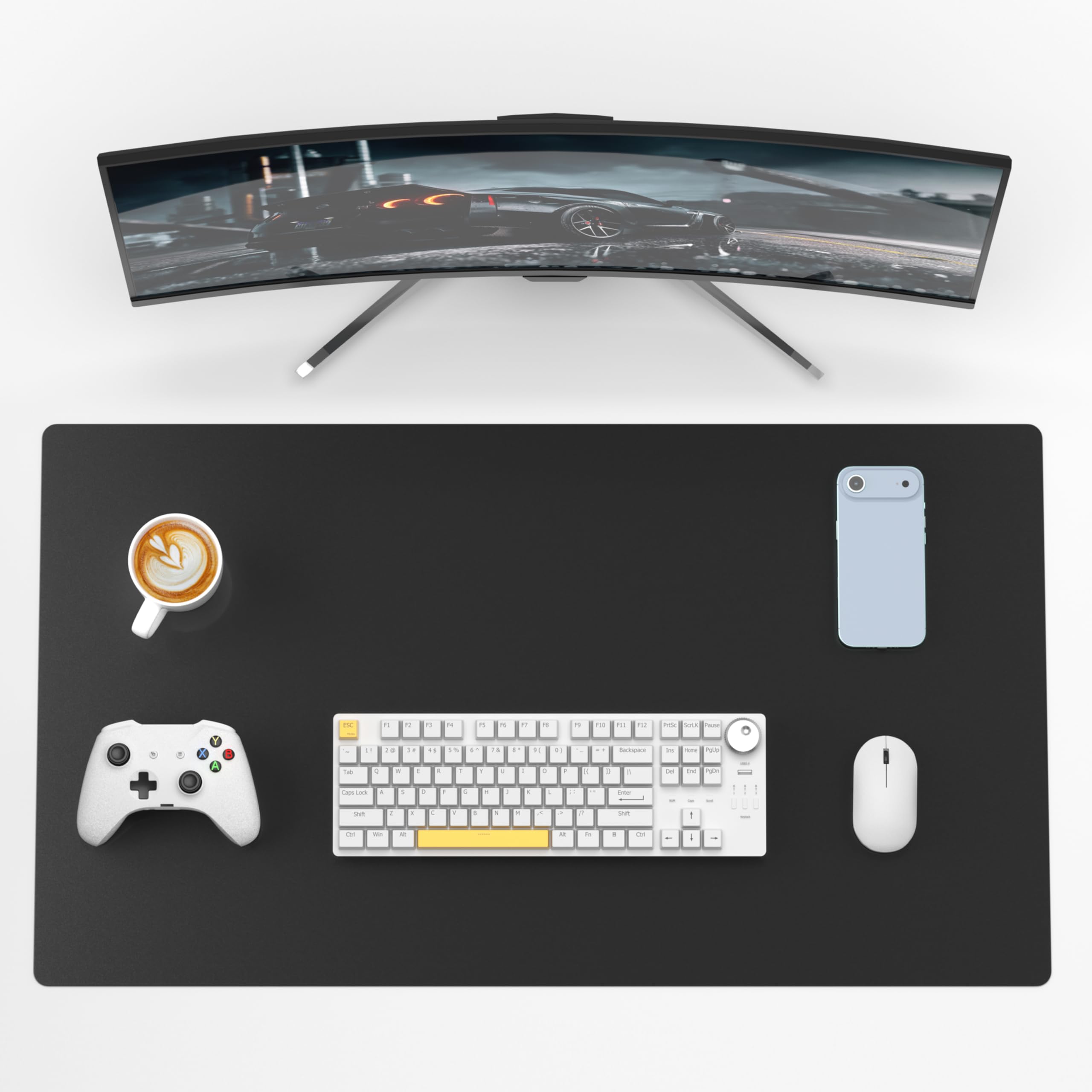 Erpele 31.5-Inch Sandblasted Glass Gaming Mouse Pad