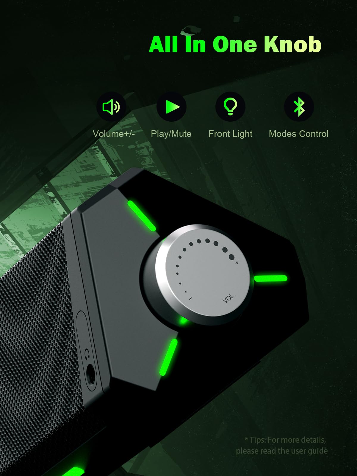 Bluedee Computer Speakers for Desktop PC, Bluetooth AUX Computer Sound Bar