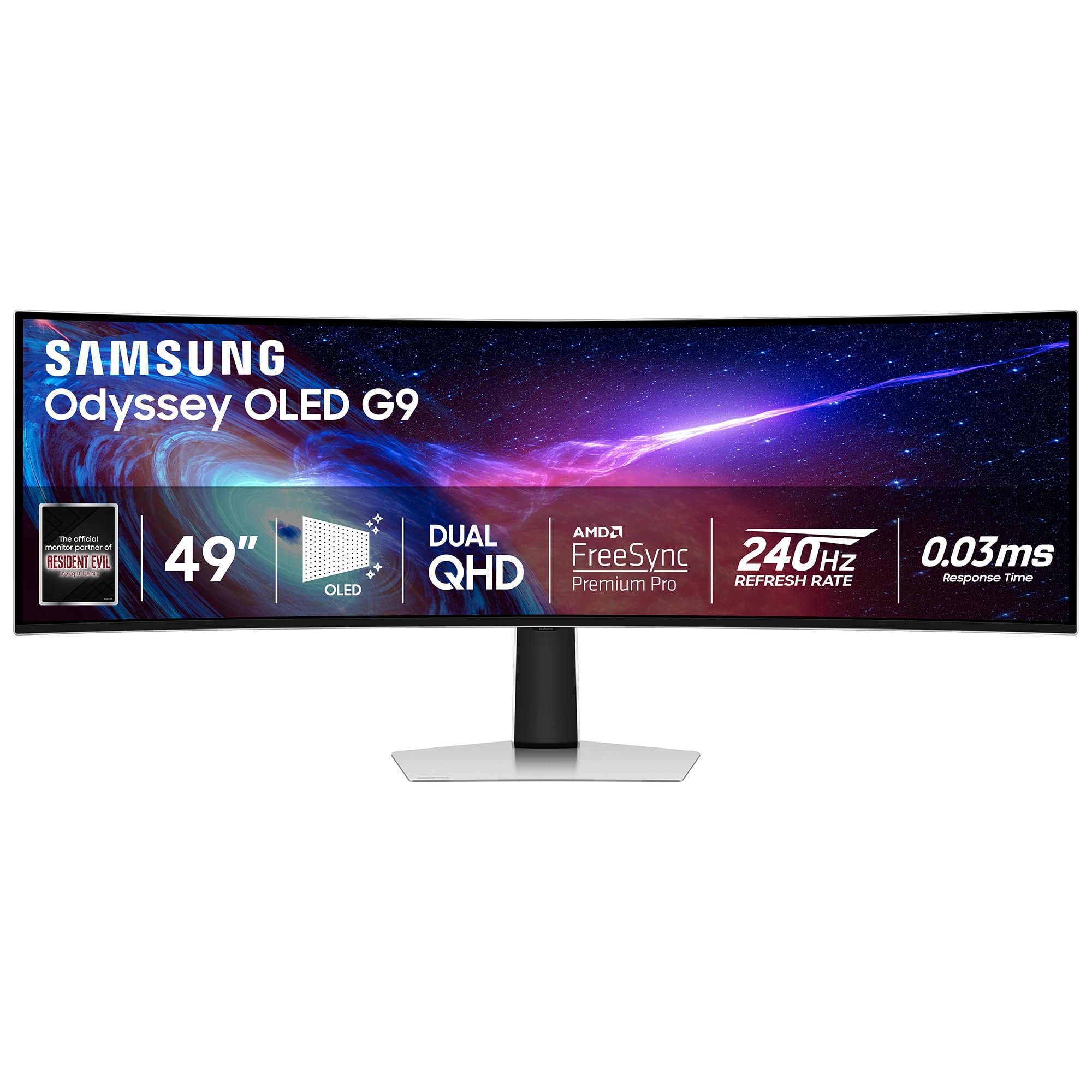 Samsung 49-Inch Odyssey G93SC QD-OLED Gaming Monitor