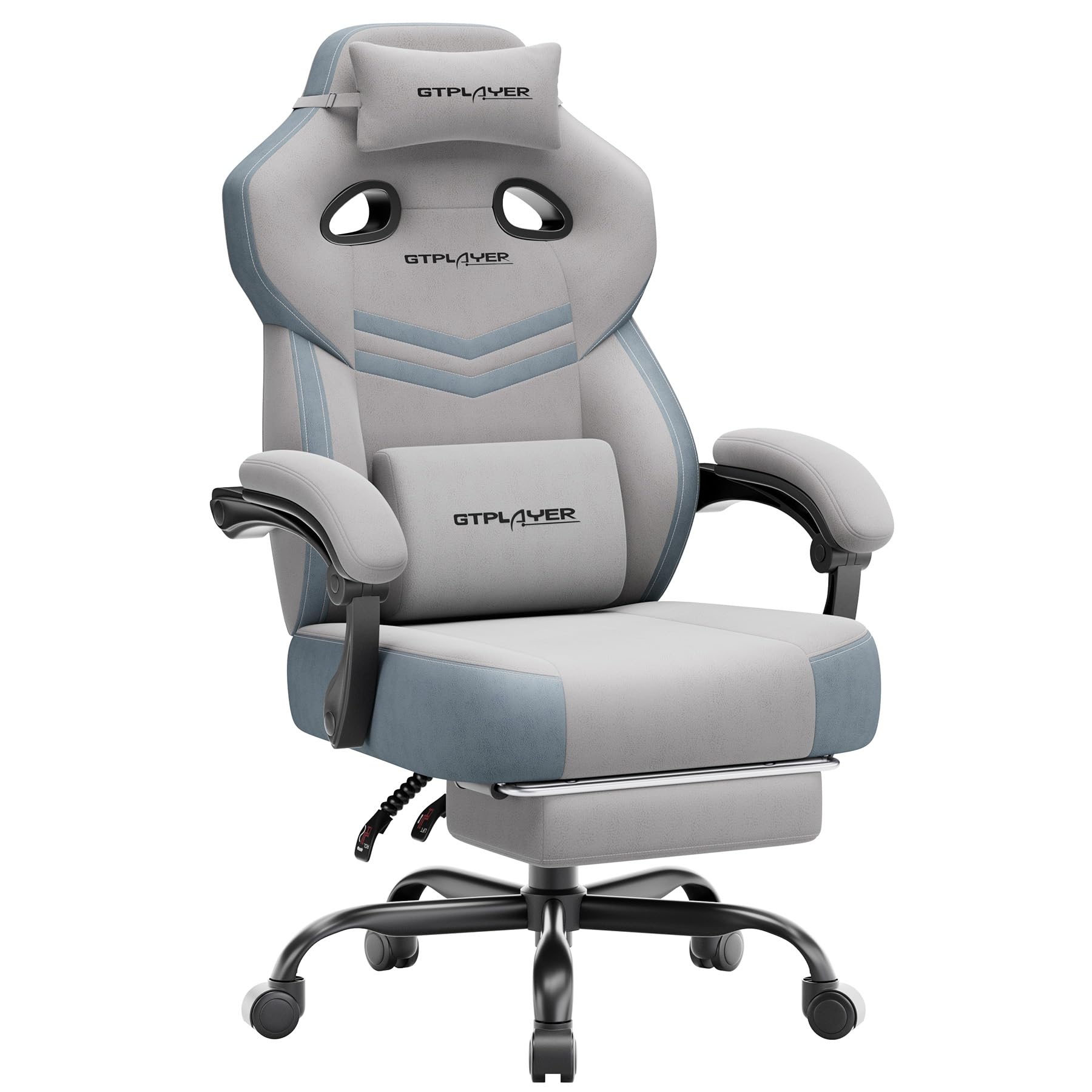 GTPLAYER Big & Tall Gaming Chair with Wide Seat & Footrest