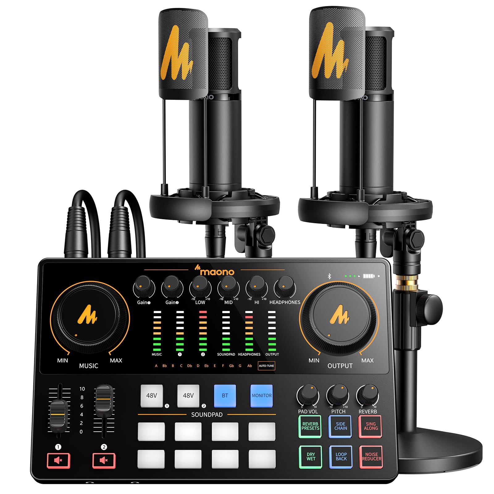 MAONO MaonoCaster E2 Gen2 Dual-XLR Podcast Audio Mixer