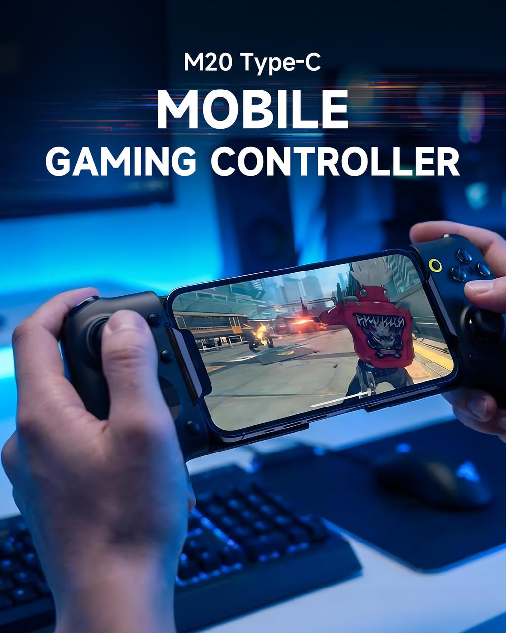 EasySMX M15 USB-C Mobile Gaming Controller with Hall Sticks
