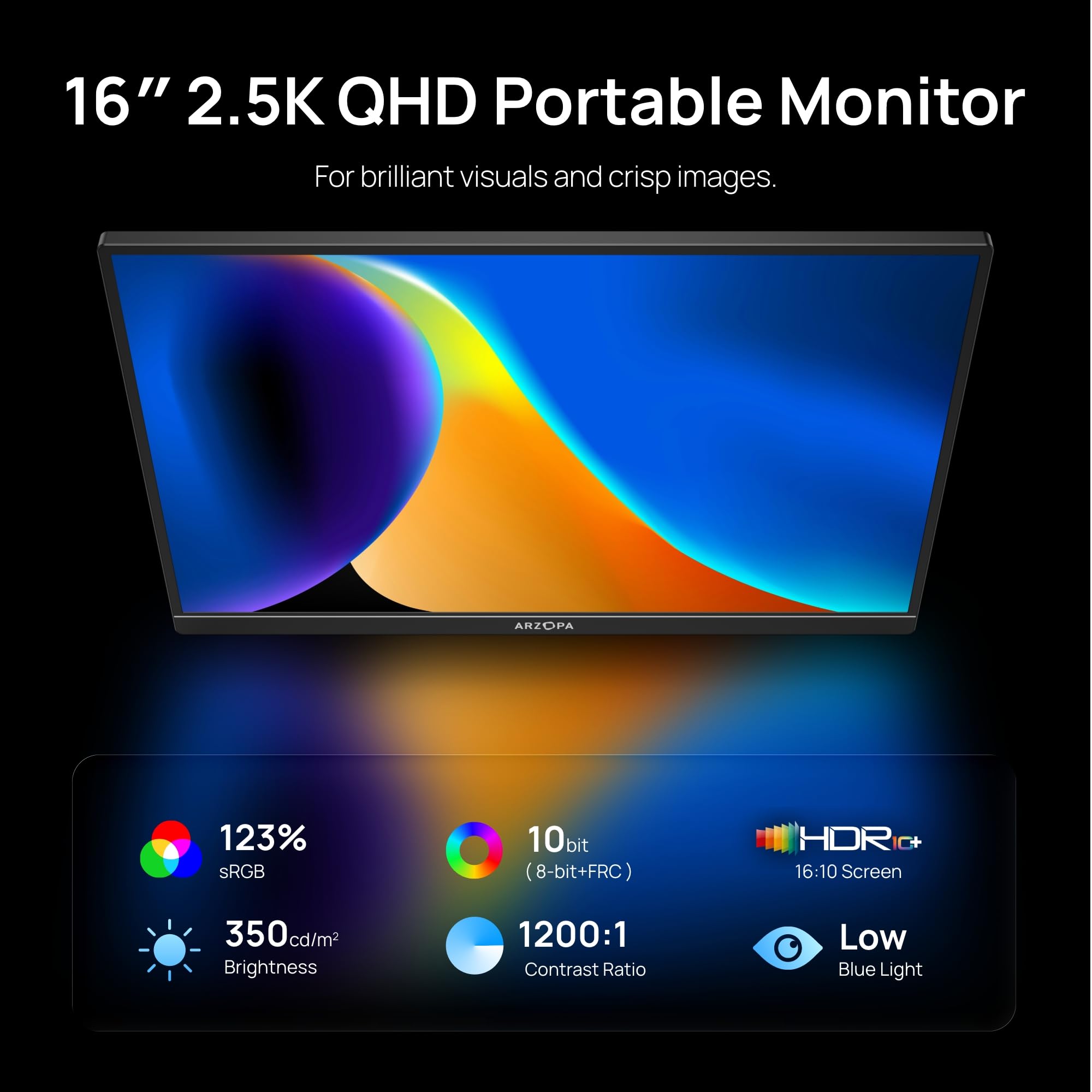 ARZOPA Color Gamut Portable Monitor for Gaming