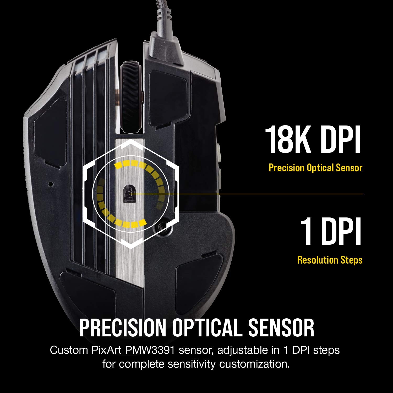 Corsair Scimitar RGB Elite Wired MOBA/MMO Gaming Mouse