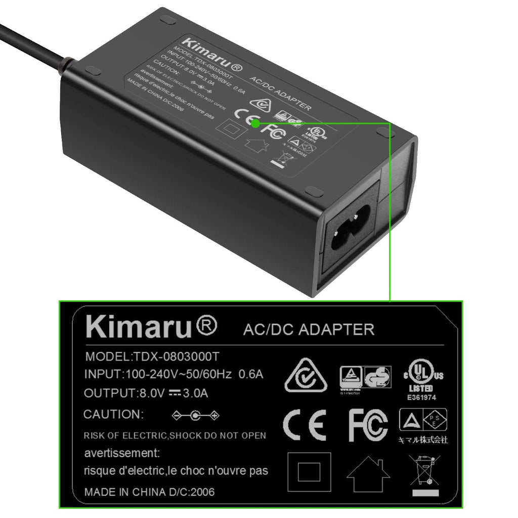 Kimaru NP-FZ100 Dummy Battery AC Adapter for Sony Cameras