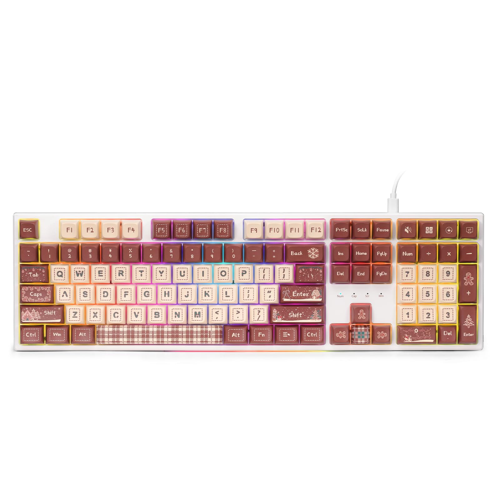 Redragon K668 RGB Gaming Keyboard, 108 Keys Wired Mechanical Keyboard