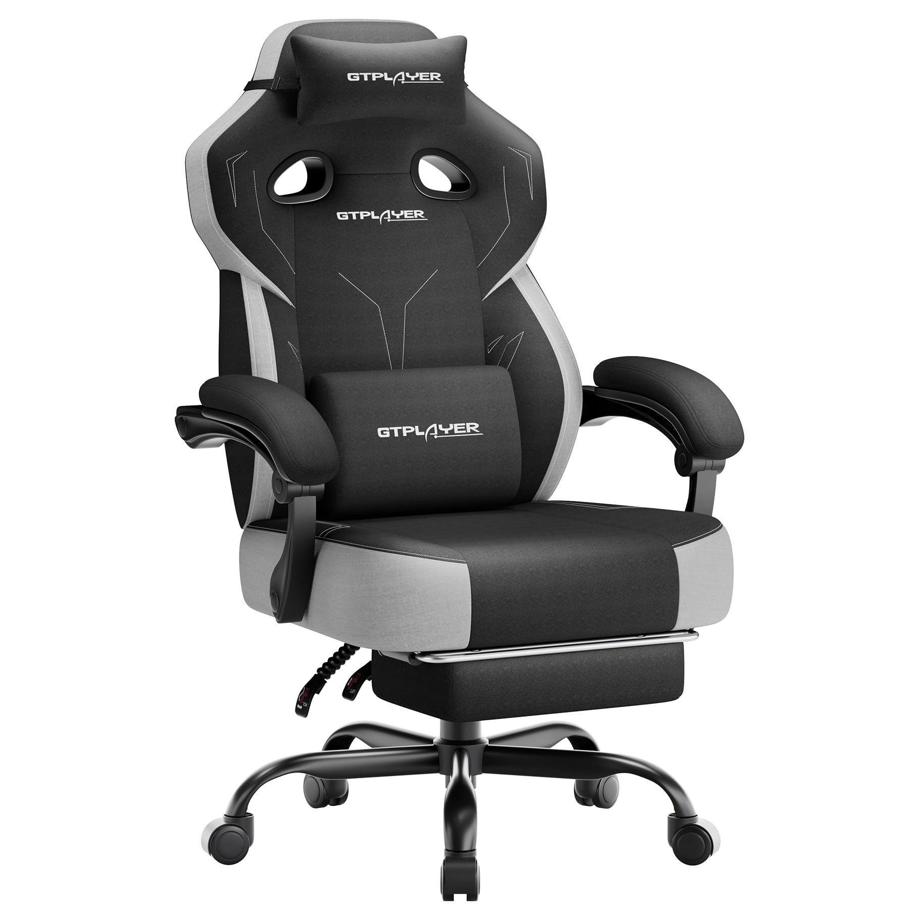 GTPLAYER Big & Tall Gaming Chair with Wide Seat & Footrest