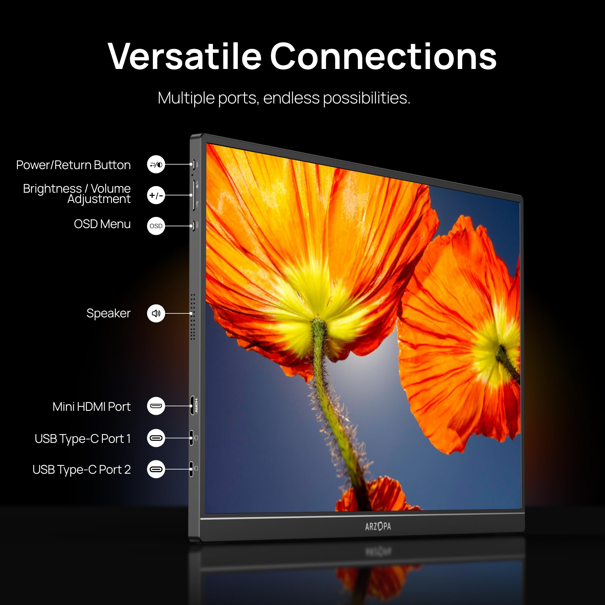 ARZOPA Color Gamut Portable Monitor for Gaming