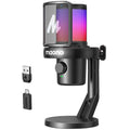 MAONO Wireless Microphone for PC,Gaming Streaming Condenser Mic with Software AI Voice Change,3-Level Noise Cancellation,Custom EQ,Gain Control USB Mic for Podcast Recording