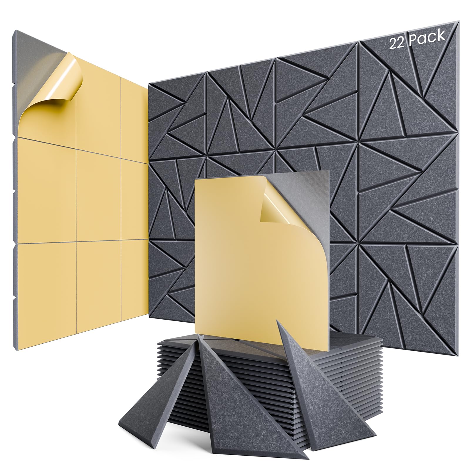 ROOME Self-Adhesive Acoustic Panels for Gaming Studios
